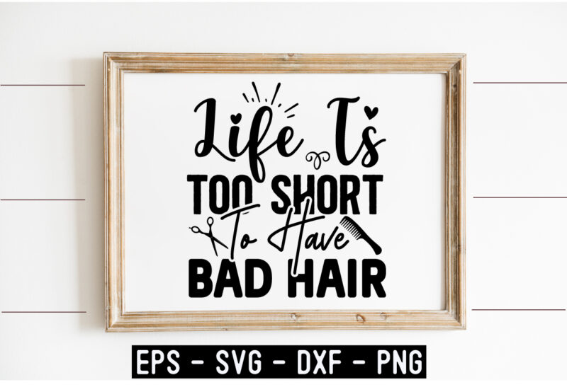 hairdresser SVG T shirt Design Template