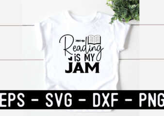 Reading SVG T shirt Design Template