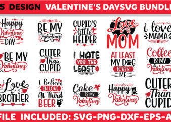 valentine’s day svg design bundle