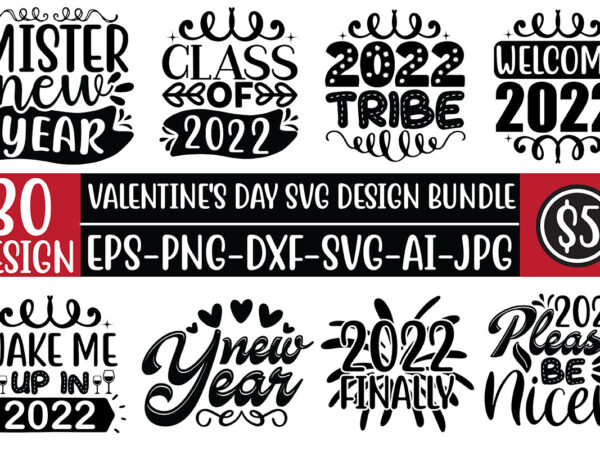 Valentine’s day svg design bundle