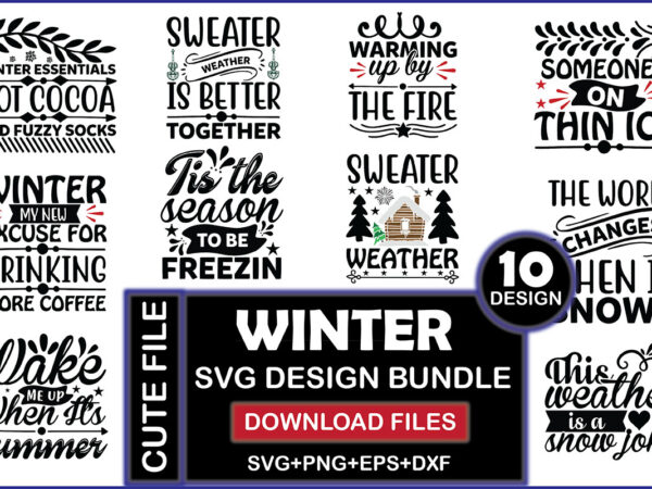 Winter svg design bundle