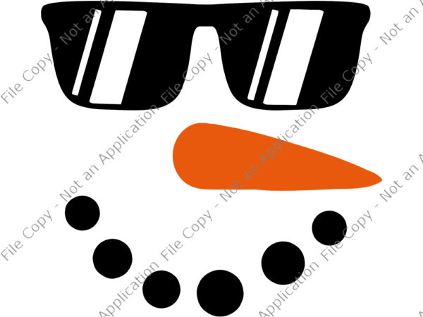 Snowman glasses svg, snowman shirt for boys kids toddlers glasses christmas winter svg, snowman svg, snowman christmas t shirt template vector