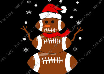 Christmas Football Snowman Svg, Football Christmas Svg, Snowman Football Svg, Snowman Svg, Christmas Svg t shirt vector file