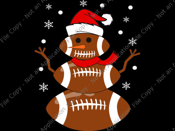 Christmas football snowman svg, football christmas svg, snowman football svg, snowman svg, christmas svg t shirt vector file