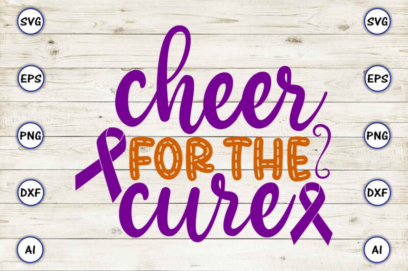 Cheer for the cure SVG vector for print-ready t-shirts design