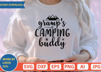 Gramp’s Camping Buddy SVG Vector for t-shirt