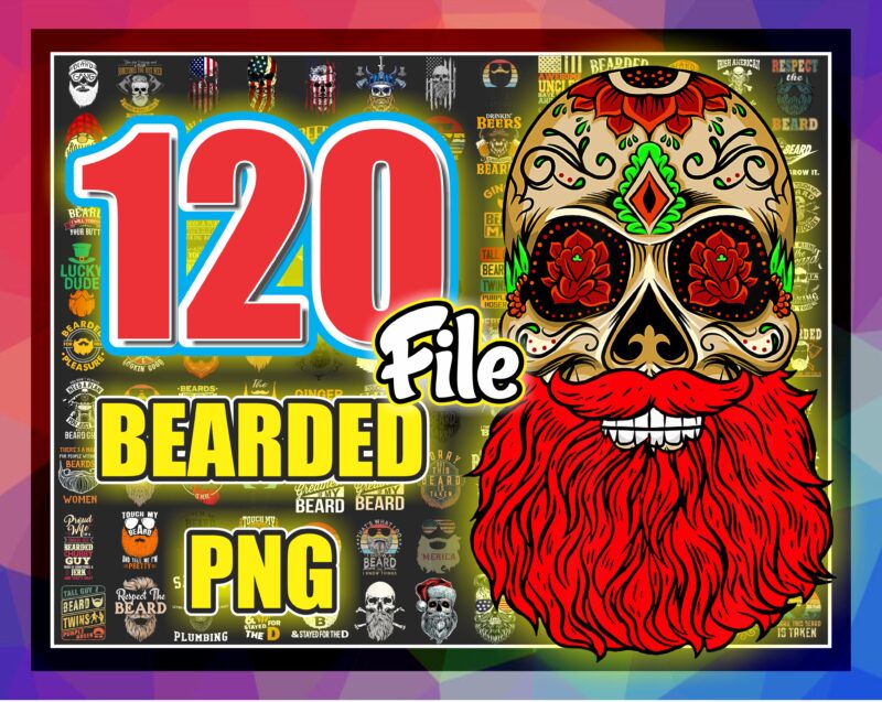 120 Beard Png Bundle, Beardiful Png Bundle, Beard clipart, Skull Lover, Father’s Day, Beard Dad Png, Png Printable, Digital Download 986525875
