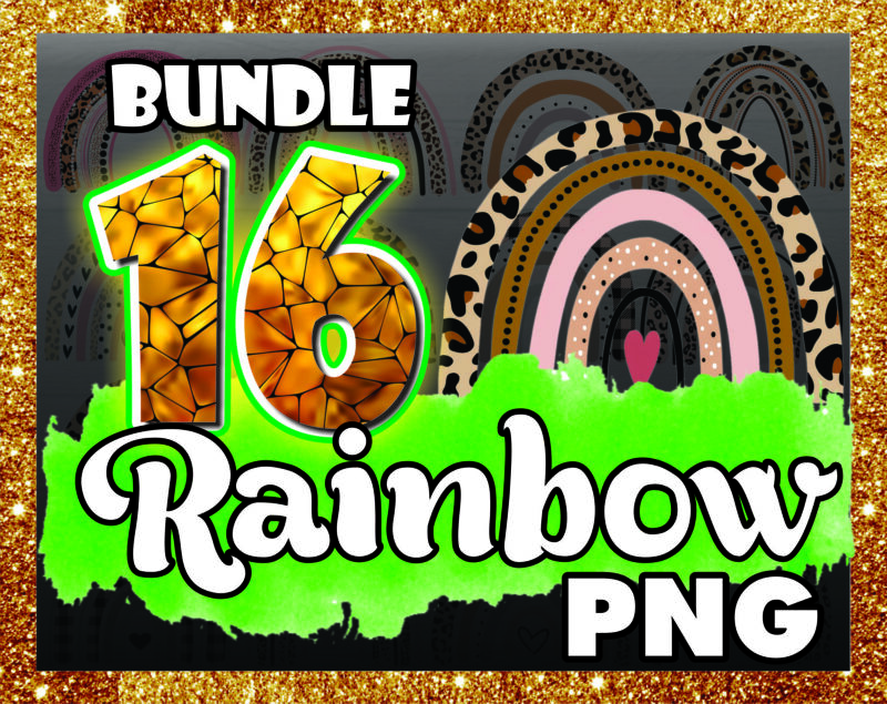 Bundle 16 Rainbow Png, Leopard Rainbow Png, Rainbow Baby Png, Nursery Decor, New Baby, Mama Silhouette Png, Digital Download 986725768