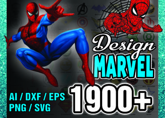 1a 1900+ Marvel SVG PNG Designs, Marvel Avenger Png, Spiderman Png, Spiderman Font, Black Panther, Marvel chibi, Image Design Bundle for Cricut 1044725159