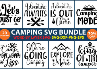 Camping SVG Bundle vol.5