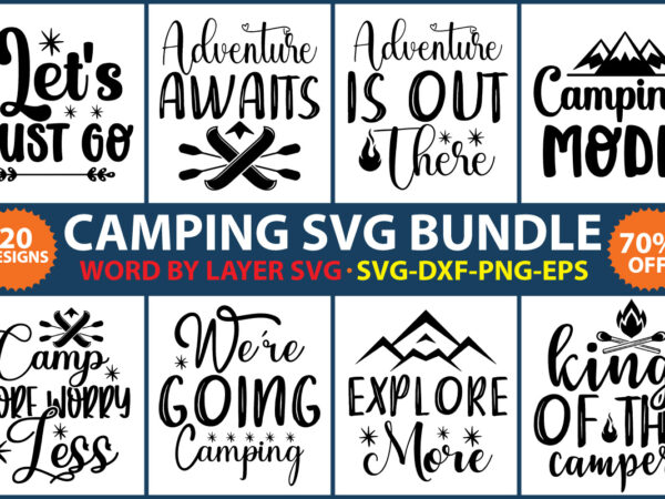 Camping svg bundle vol.5 t shirt vector file