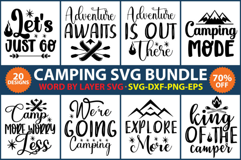 Camping SVG Bundle vol.5