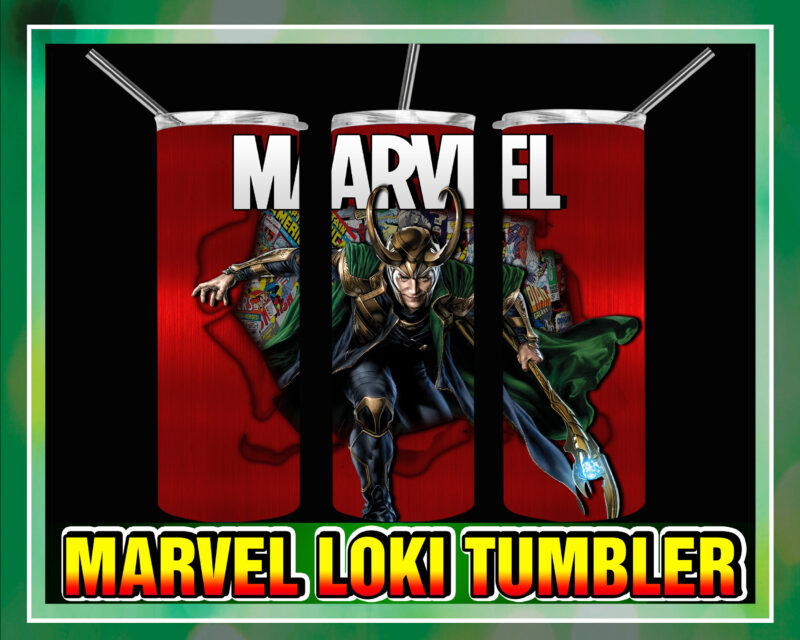 Marvel Loki Tumbler JPG Bundle, 20oz Skinny Tumbler, Loki Tumbler Png, Loki Tumber Sulimation, Marvel Loki Png, Digital Download 1051888053