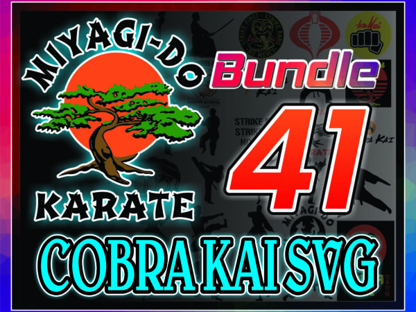 1a 41 cobra kai svg bundle, cobra kai logo svg, cobra kai letter font, karate kid png, cobra kai snake symbol svg, digital download 1014563346