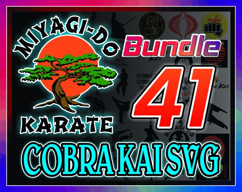 41 Cobra Kai SVG Bundle, Cobra Kai Logo Svg, Cobra Kai Letter Font, Karate Kid Png, Cobra Kai Snake Symbol Svg, Digital Download 1014563346