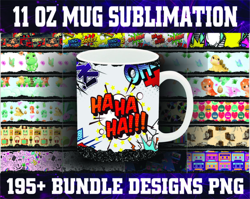 Bundle 195+ Designs 11 oz Mug Sublimation, 11oz Glitter Mug sublimation Drive, 195+ Mug Sublimation files, Mug designs, Digital Download 924624194