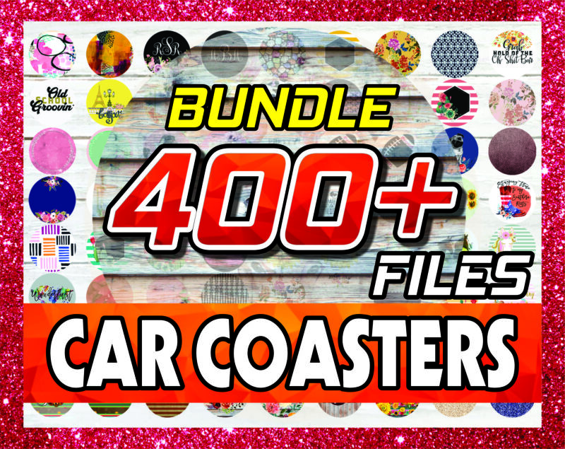 Combo 400+ Designs Coaster PNG Bundle, Huge Car Coaster Png, Sunflower Coaster, Sublimation Coaster, Clip Art Design, PNG – Digital Download CB723275105