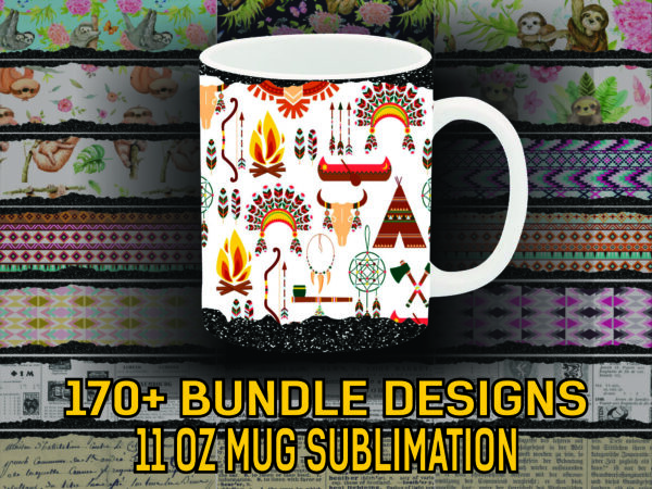 1 bundle 170+ designs 11 oz mug sublimation, 11oz glitter mug sublimation drive, 170+ mug sublimation files, mug designs, digital download 924624194