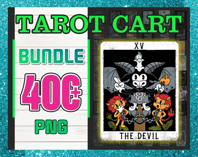 1 Combo 400 Tarot Cart PNG Bundle, Tarot Art Png For Cricut, Magical