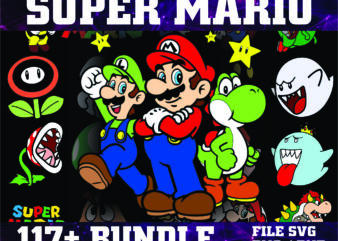 1a 117+ Super Mario SVG PNG DXF Bundle, Super Mario Svg, Super Mario Alphabet, Peach Princess, Koopa Troopa, Goomba Svg, Super Mario World Svg 926322408
