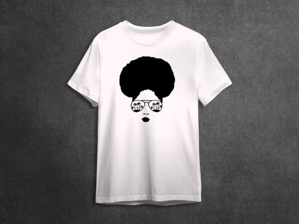 Black girl art gift idea for afro girls diy crafts svg files for cricut, silhouette sublimation files t shirt template