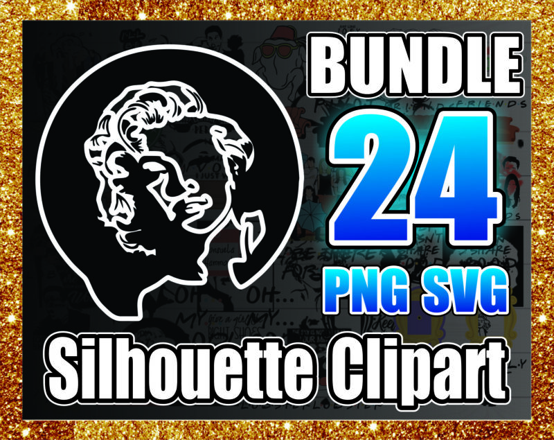 Bundle 24 Silhouette Clipart, Marilyn Monroe Png, Svg, Drawn Marilyn Monroe Png, Marilyn Monroe’s Portrait, Sexy Lip, Silhouette Svg, Png 1016695768