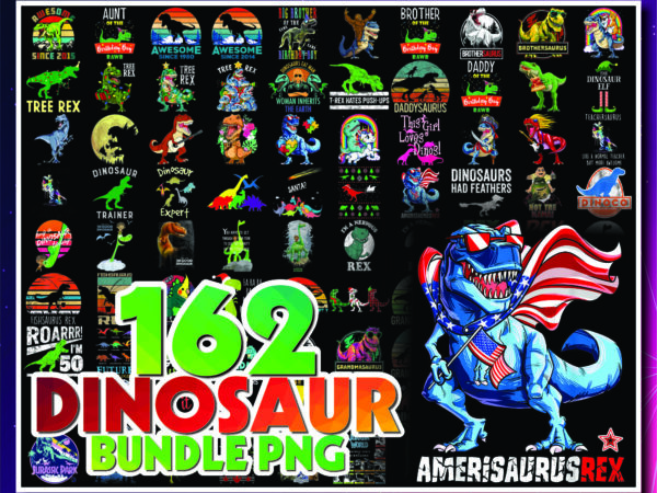 1 bundle 162 designs dinosaur png, mamasaurus png, baby dinosaur, dinosaur birthday, santa t-rex, christmas t-rex png combo, instant download 927241051