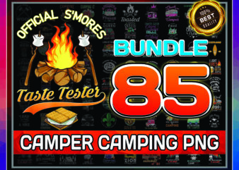 1a 85 Camper Camping Design Bundle PNG, Camper Png, Camp png, Graphic, Clip Art, Instant Digital Download, Adventure png 927700973