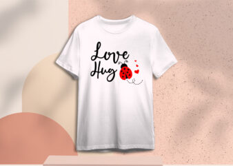 Valentine Gift, Love Hug Diy Crafts Svg Files For Cricut, Silhouette Sublimation Files t shirt vector art