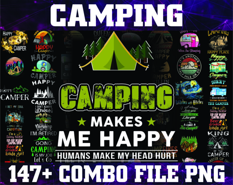 Combo 147+ Camping Png, I Hate People Bigfoot Camping png, Mountain png, Nature png, Combo Png, Png Printable,Digital Print Design, Png File 928836400