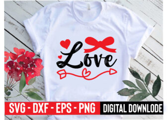 love t shirt vector graphic