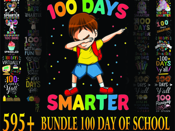 1a 595+ designs 100 day of school png bundle, happy 100 days of school png, 100th day of school, digital download 1003441010