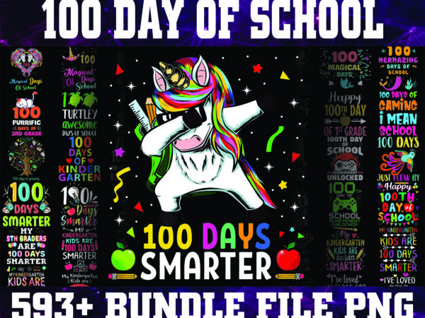 1a 593+ designs 100 day of school png bundle, happy 100 days of school png, 100th day of school, digital download 1003441010