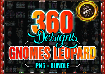 1 Combo 360 Gnomes Leopard PNG, Bundle PNG, Leopard Png, Gnome PNG, Whimsical Design, Nordic Gnomes, Sublimation Gnomes, Designs Downloads 1003738090