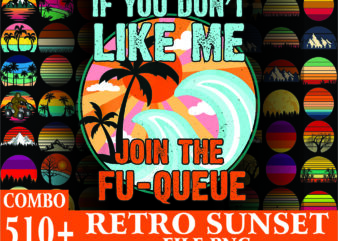 1 Combo 500+ Retro Sunset PNG Bundle, Vintage Png, Retro Sunset Clipart, Sunset PNG, Retro Tropical Beach Png, Beach Palm Tree, Sunset sublimation CB863942779