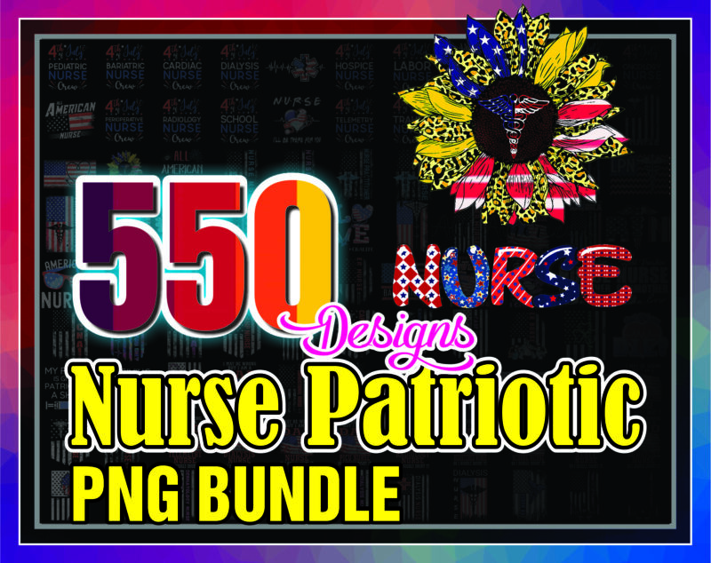 1a 550 Nurse patriotic PNG Bundle, Nurse Patriotic American, All American Nurse, Nurse 4th of July Png, Nurse Png, Gift For Nurse 1019905207550 Nurse patriotic PNG Bundle, Nurse Patriotic American,