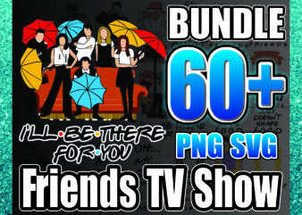 1a 60+ Friends TV Show SVG / PNG Bundle, Cricut Silhouette, Friends Font, Friends Quote Clipart, Shirt Designs, Digital Download 1021112744