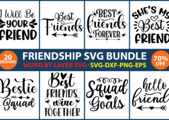 Friendship Svg Bundle, Best Friends Svg, Besties to the Resties, Best Friends Bundle Svg, Svg files for Cricut, Friendship Cut file, Friendship t-shirt design