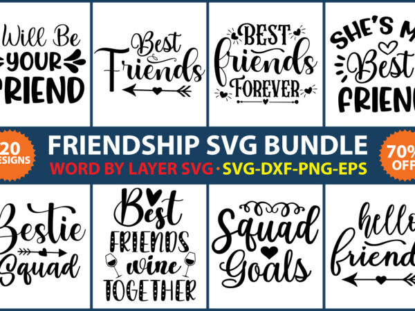 Friendship svg bundle, best friends svg, besties to the resties, best friends bundle svg, svg files for cricut, friendship cut file, friendship t-shirt design