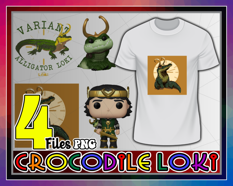 1 CROCODILE LOKI Bundle, Loki crocodile Sticker, Loki crocodile T-shirt, Marvel Sweatshirt, Loki 2021, Designs Download 1051798299