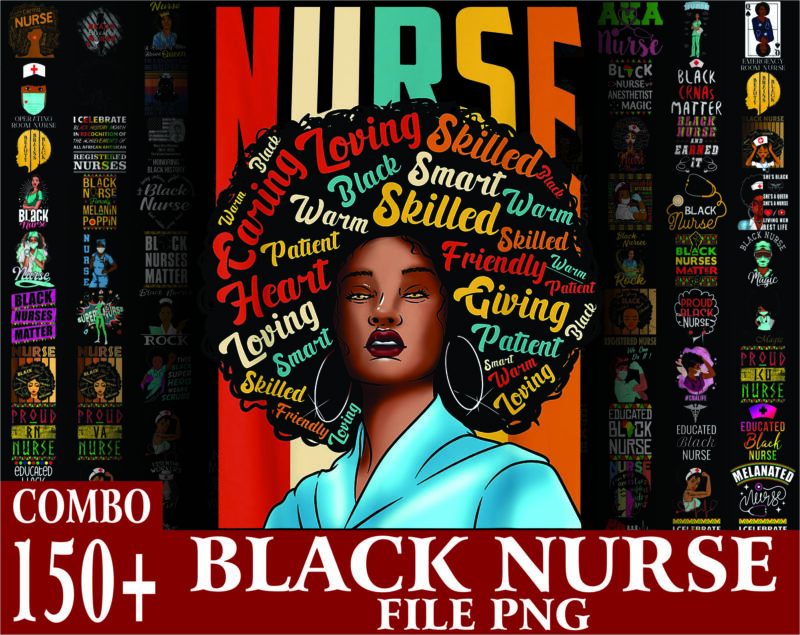 160 Black Nurse png Bundle, Black Nurse PNG,Dope Black Nurse,Black Nurse Magic,Black Live Matters,Black Pride Gift,Melanin Nurse 1009585613