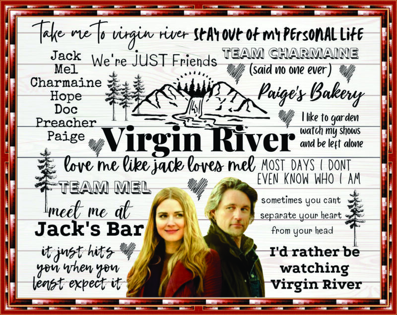 Virgin River Fan Sheet, Collage, PNG, Waterslide, I’d Rather be watching Virgin River, Take me to Virgin River, Sublimation, Digital File 969319115