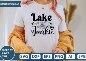 Lake junkie SVG Vector Design