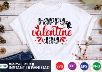 Happy valentine Day T Shirt , Happy Valentine Shirt print template, Heart sign vector, cute Heart vector, typography design for 14 February