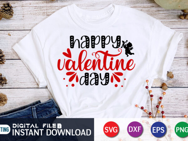 Happy valentine day t shirt , happy valentine shirt print template, heart sign vector, cute heart vector, typography design for 14 february