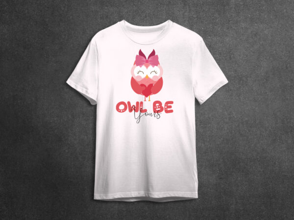 Valentine owl be your diy crafts svg files for cricut, silhouette sublimation files t shirt vector art