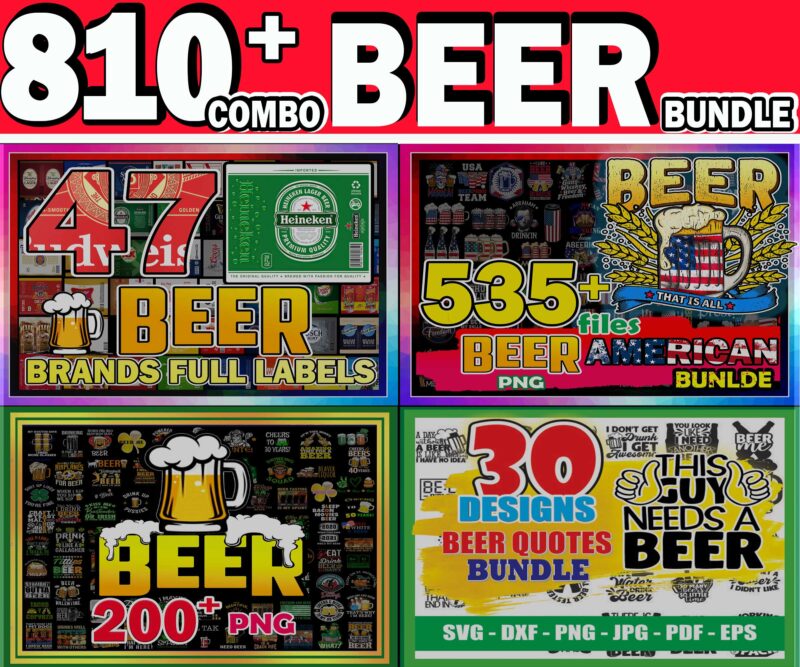 COMBO 810+ Beer American Bundle PNG, Beer Labels Tumbler, Beer Lover, Drinking SVG, Beer SVG Bundle, Funny Beer Drinking, Digital Download CB992850394