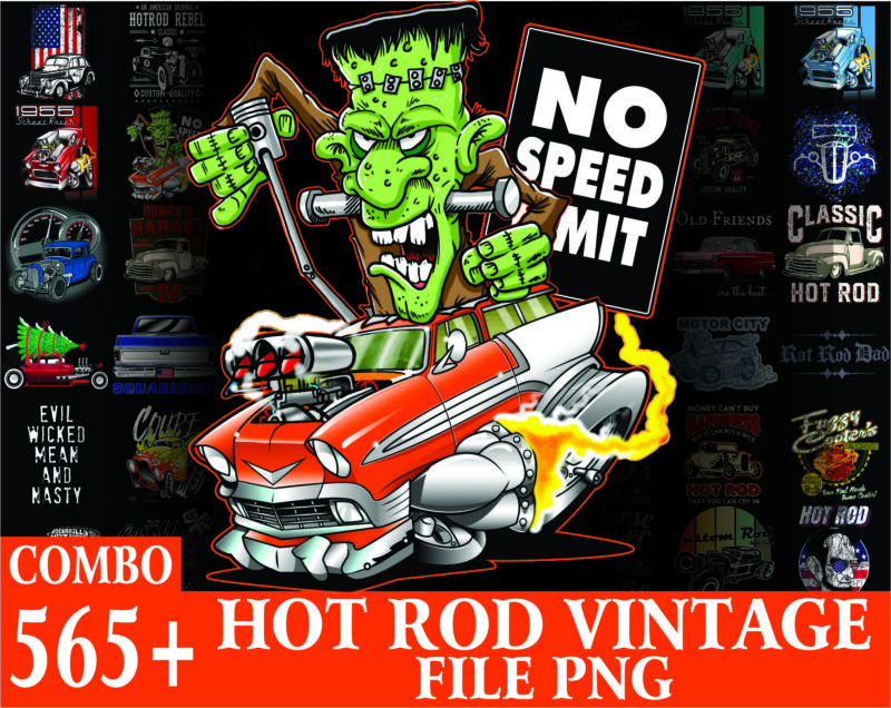 Combo 565 Hot Rod Vintage PNG Bundle, Classic Car Vintage Hot Rod, American Car, Old Vehicle PNG, Digital Download 1000436301