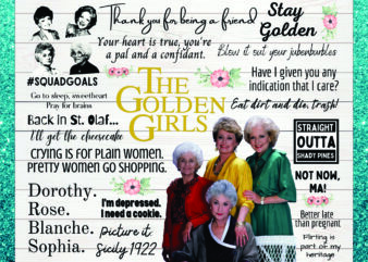 Golden Girls Fan Sheet, Waterslide Sheet, Collage, PNG Sublimation, Digital File, Digital Download 971101672