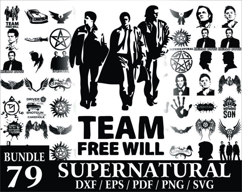 Bunde 79 Supernatural svg, Supernatural svg png dxf, Supernatural svg cut fies, Supernatural Cipart, MusicArtStore Digital Download 1012451705